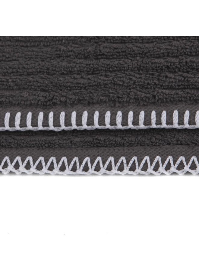 Heckett & Lane Strandlakens Premium Antraciet  - Set Van 2 - Bamboe/Katoen