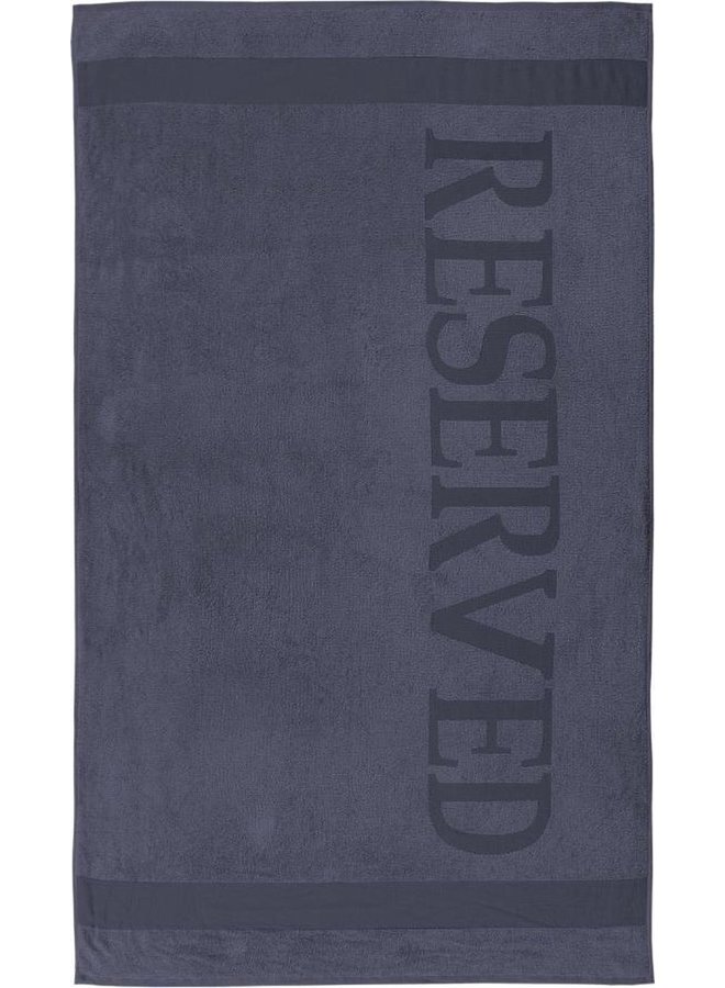 Lucca Strandlaken Reserved Antraciet - 100x180 - Velours