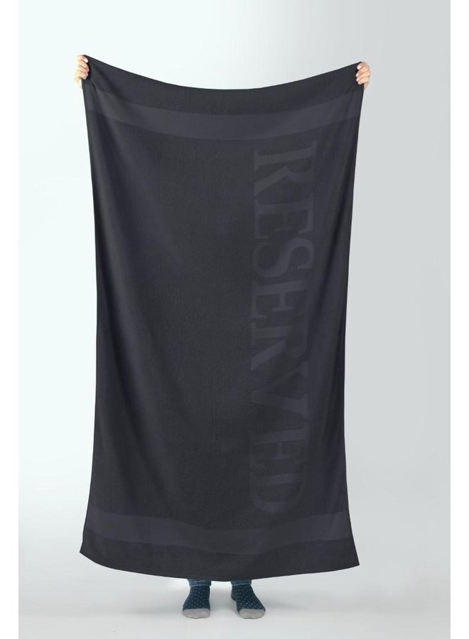 Lucca Strandlaken Reserved Antraciet - 100x180 - Velours