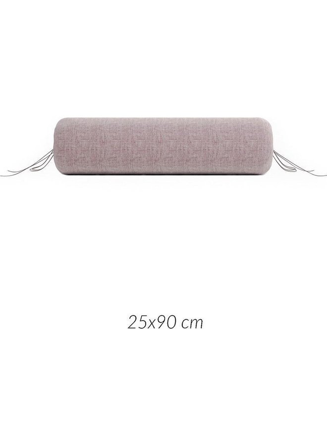 ZO! Home Sierkussenhoezen Lino (Set van 2) Paars - 25x90 - Katoen