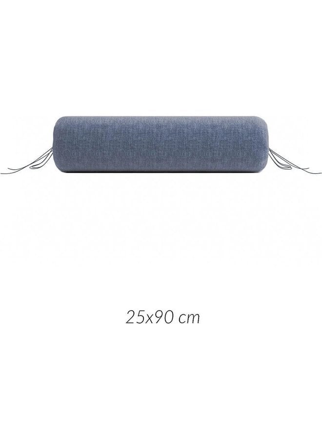 Sierkussenhoes Lino Urban Blauw - Set Van 2 - Katoen