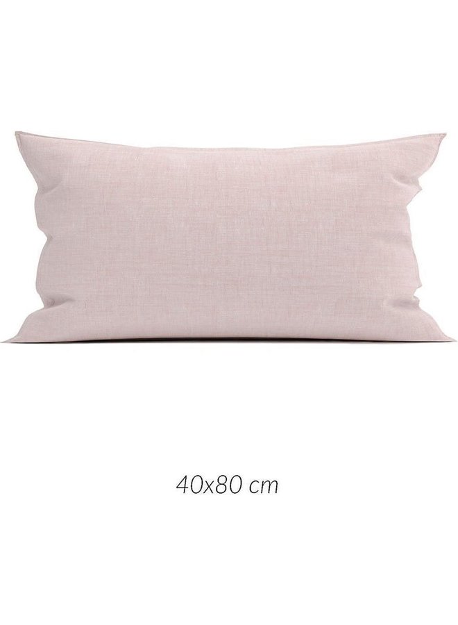 ZO! Home Sierkussenhoezen Lino (Set van 2) Shell Roze - 40x80 - Katoen
