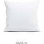 ZO! Home Sierkussenhoes Satinado Wit - Set Van 2 - 50x50 - Katoensatijn