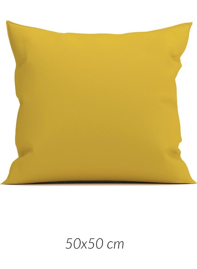 Sierkussenhoezen Satinado (Set Van 2) Ochre Goud - 50x50 - Katoensatijn