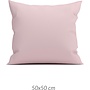 ZO! Home Sierkussenhoezen Satinado (Set Van 2) Shady Roze - 50x50 - Katoensatijn