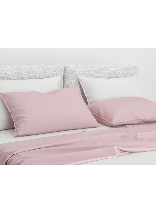 ZO! Home Sierkussenhoezen Satinado (Set Van 2) Shady Roze - 50x50 - Katoensatijn