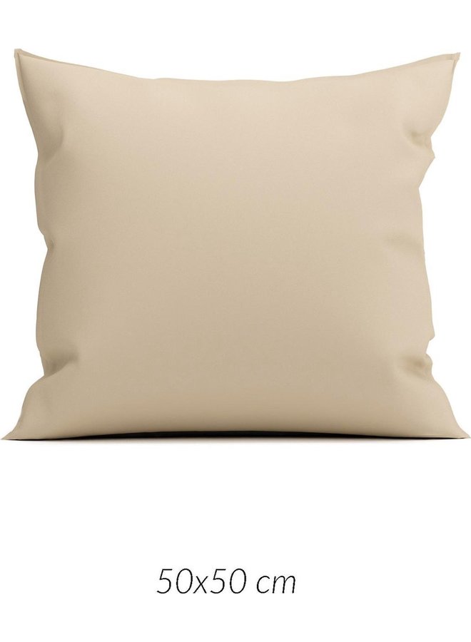 ZO! Home Sierkussenhoezen Satinado (Set Van 2) Forest Zand - 50x50 - Katoensatijn