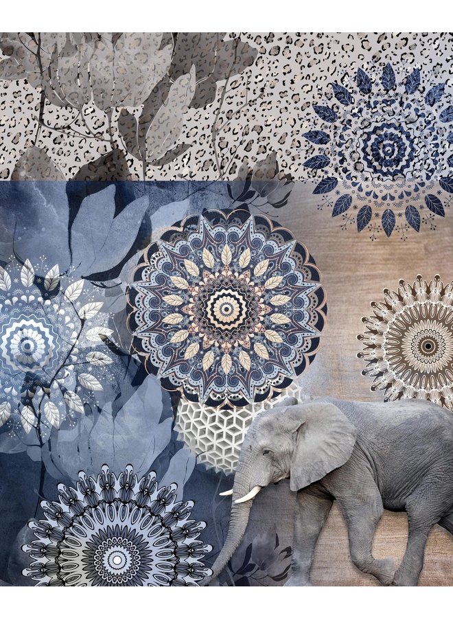 Hip Plaid Bjirke Blauw - 130x160 - Velvet