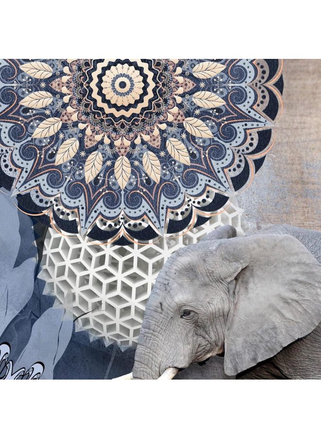 Hip Plaid Bjirke Blauw - 130x160 - Velvet