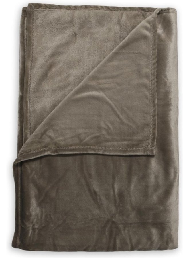 Plaid Cara Steeple Taupe - 140x200 - Polyester