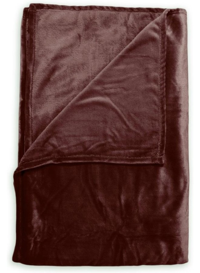 ZO! Home Plaid Cara Mahogany Rood - 140x200 - Polyester