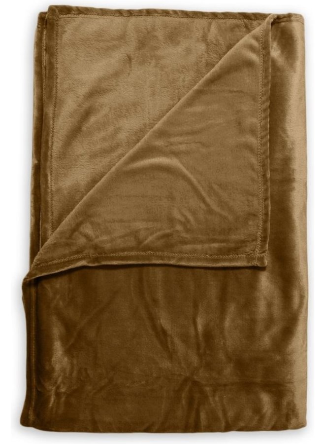 ZO! Home Plaid Cara Cognac Bruin - 140x200 - Polyester