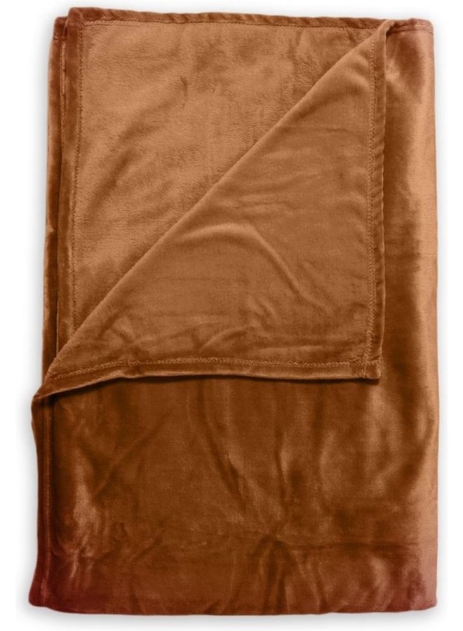 ZO! Home Plaid Cara Koper Oranje - 140x200 - Polyester