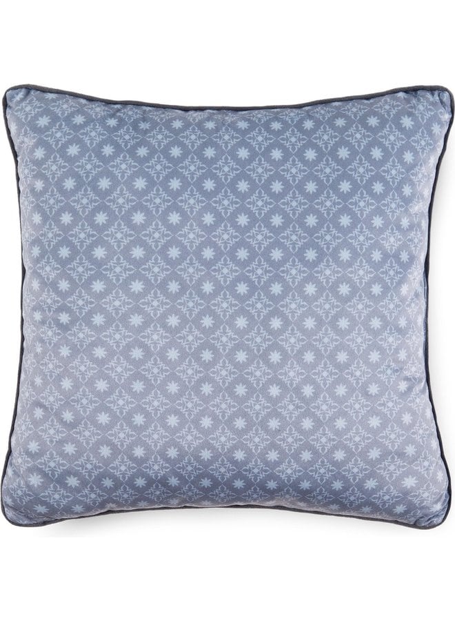 HIP Sierkussen Gevuld Iniga Grijs - 48x48- Velvet