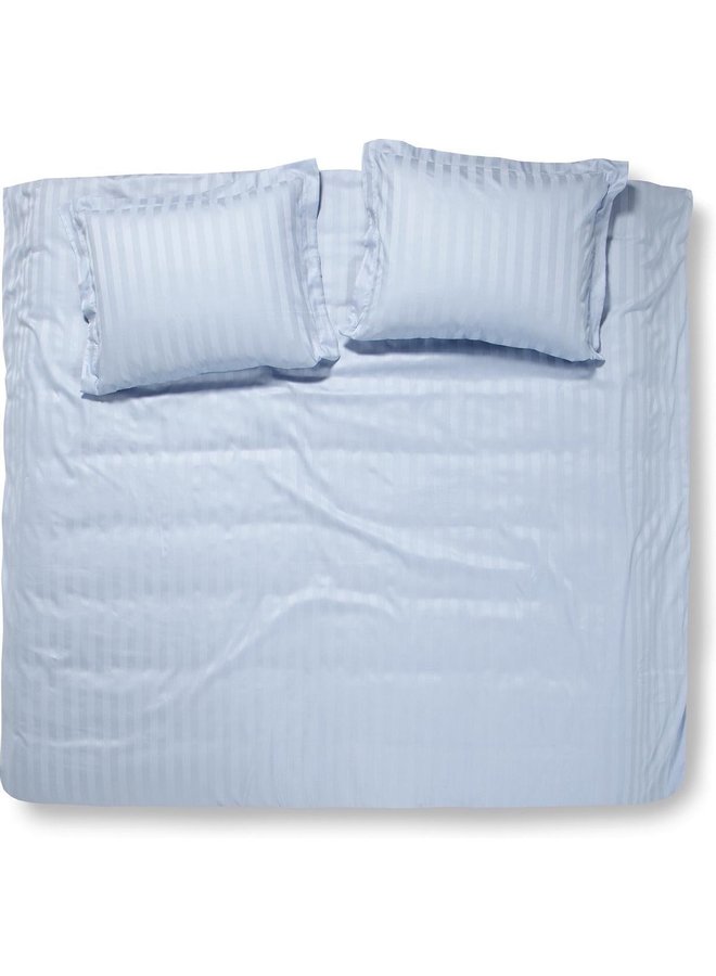 Dekbedovertrek Linea Licht Blauw - Katoensatijn PLX
