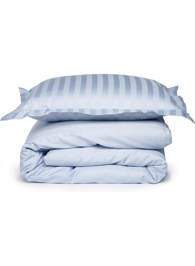 Damai Dekbedovertrek Linea Licht Blauw - Katoensatijn
