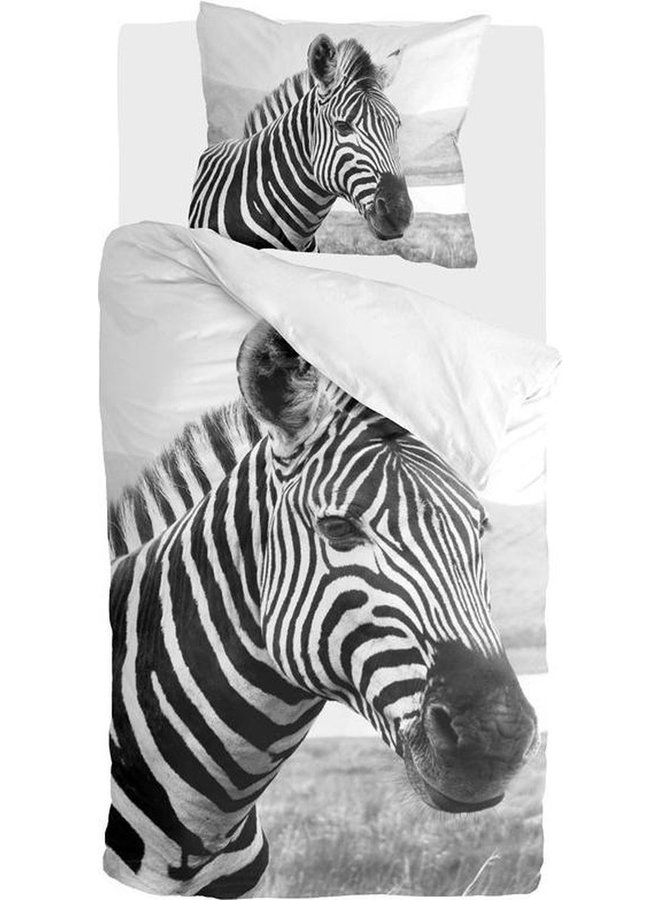 Bykrlund Dekbedovertrek Beastly Zwart/Wit - Katoen