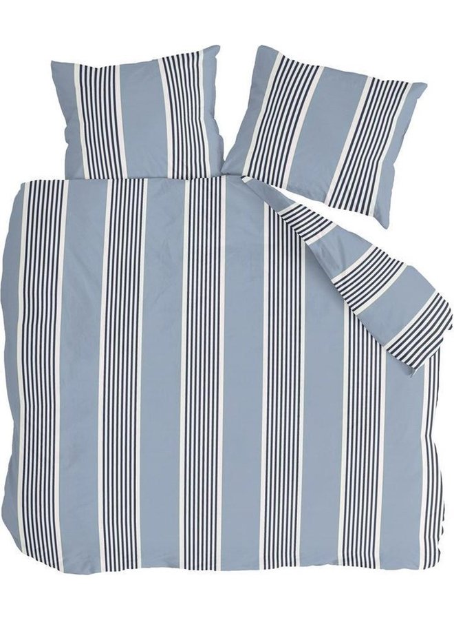 Dekbedovertrek Get Away Blauw/Grijs - Katoen