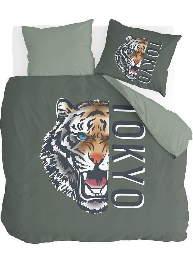 Dekbedovertrek Tokyo Tiger Groen - Katoen PL3