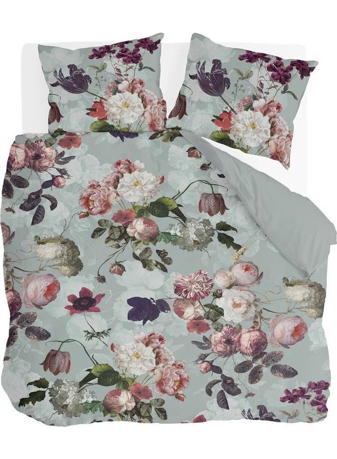 Dekbedovertrek Flowers United Mint - Katoen