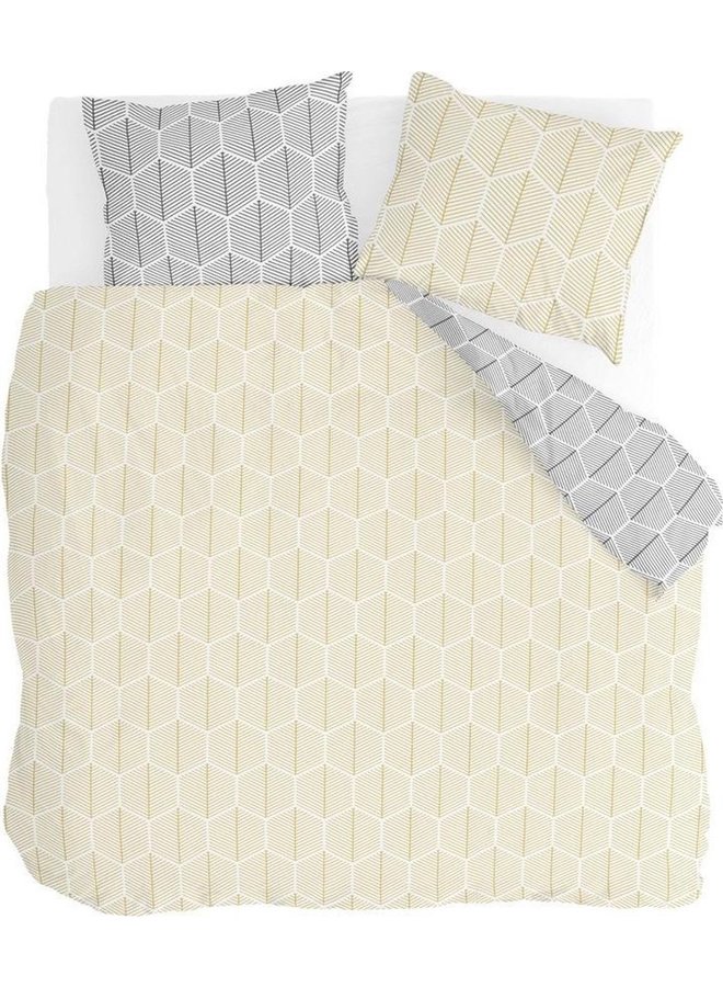 Dekbedovertrek Get Graphic Geel - Katoen