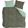 Bykrlund Dekbedovertrek Lazy leopard Groen - Katoen