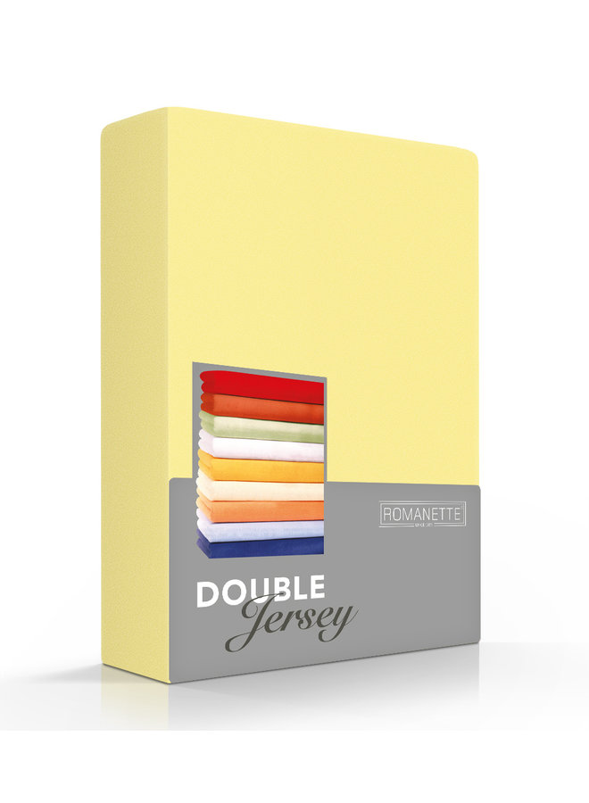 Hoeslaken Geel - Dubbel Jersey