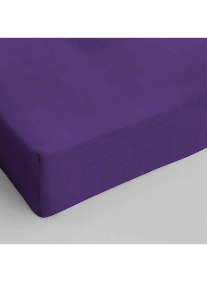 Hoeslaken Paars - Katoen