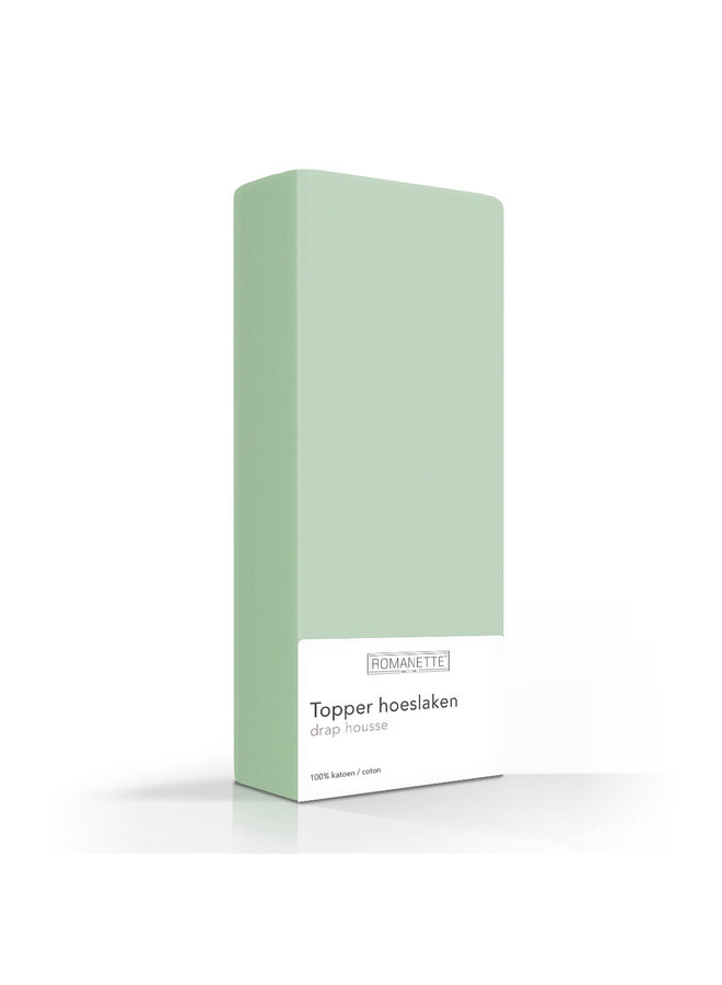 Hoeslaken Topper Groen - Katoen
