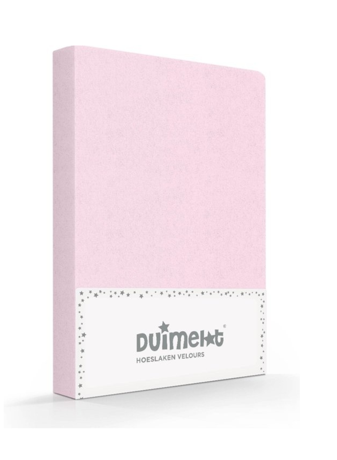 Hoeslaken Kinder Roze - 60x120 + 70x140/150 - Velours