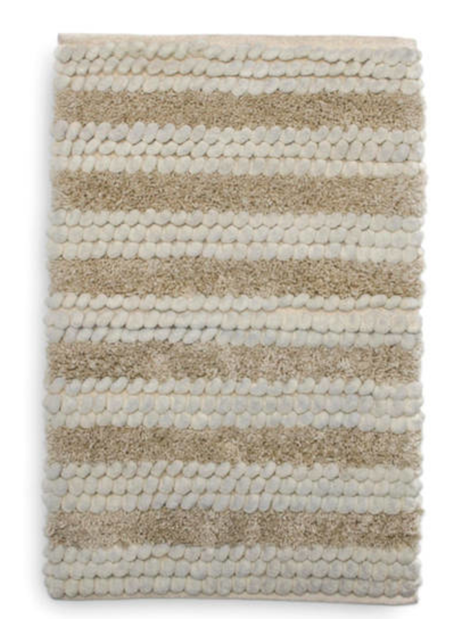 Badmat Roberto Beige - Katoen/Polyester