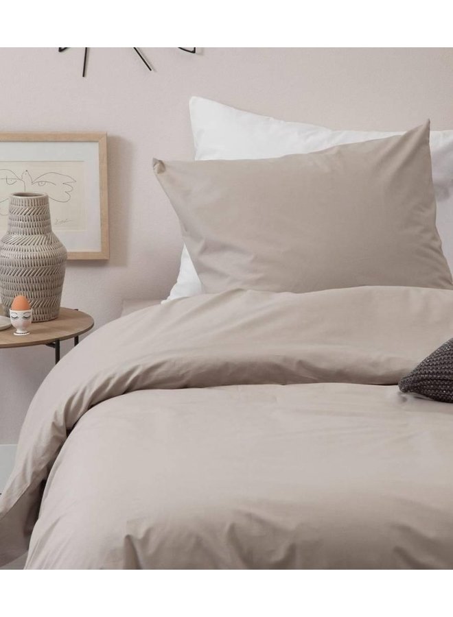 Cinderella Dekbedovertrek Weekend Taupe - Percale Katoen
