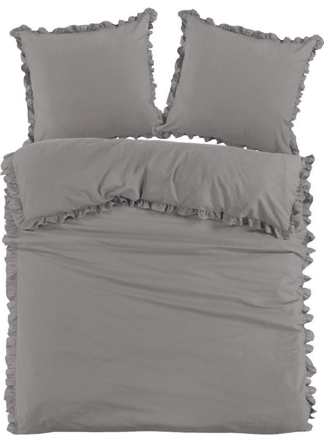 Dekbedovertrek Deauville Grijs - Percale Katoen PL3