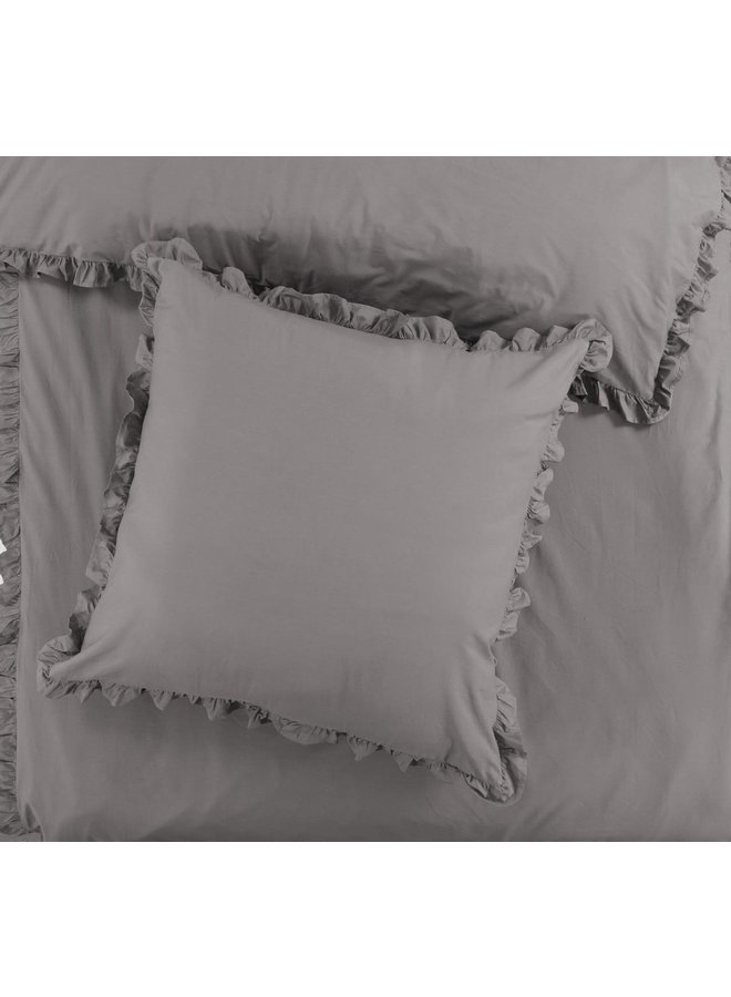 Papillon Dekbedovertrek Deauville Grijs - Percale Katoen