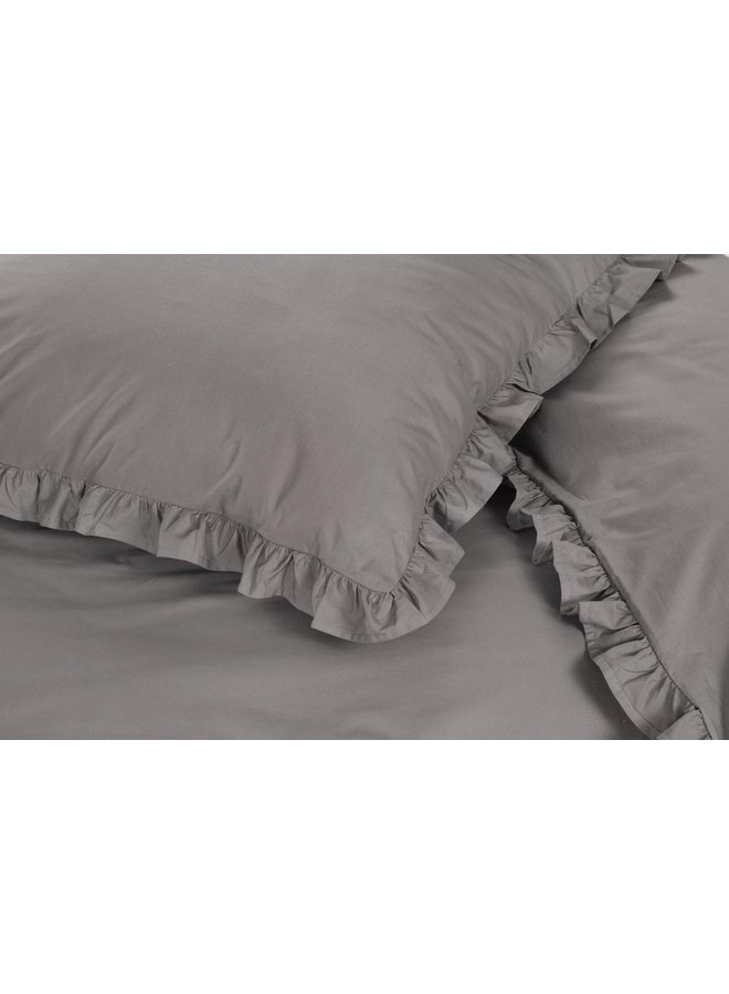 Papillon Dekbedovertrek Deauville Grijs - Percale Katoen