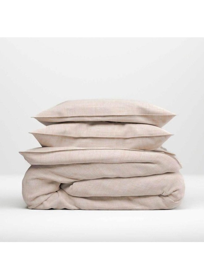 ZO! Home Dekbedovertrek Lino Sandy Beige - Katoen