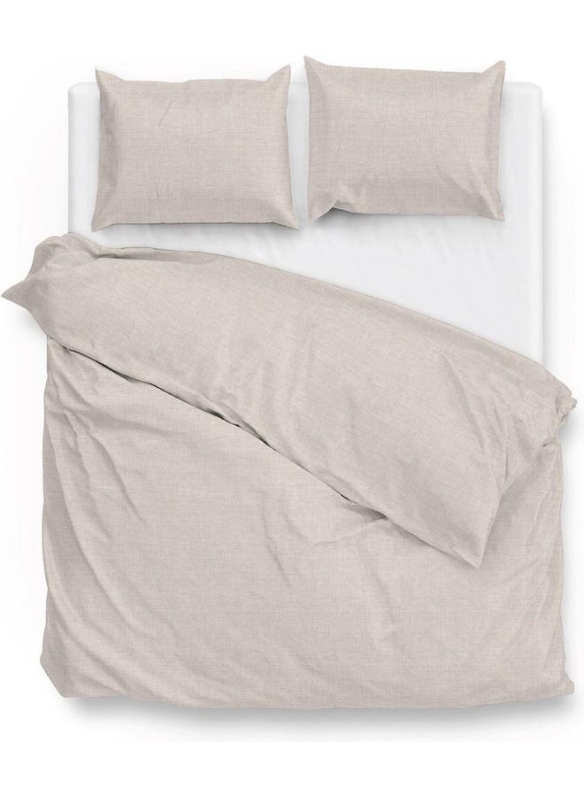 Dekbedovertrek Lino Sandy Beige - Katoen