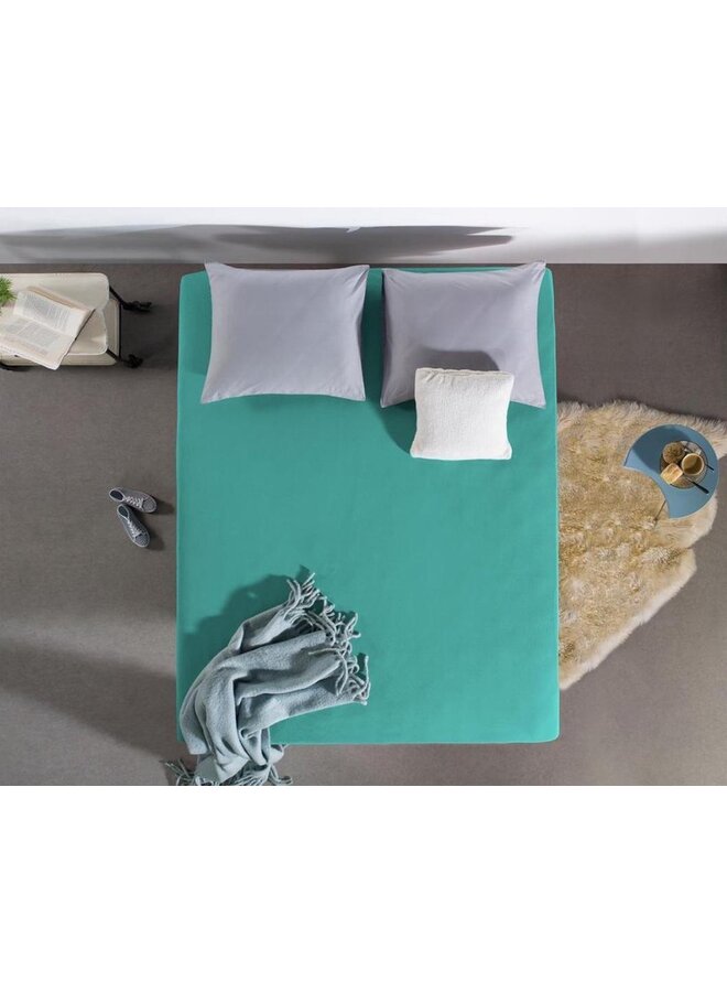 Dreamhouse Hoeslaken Turqoise - Dubbel Jersey