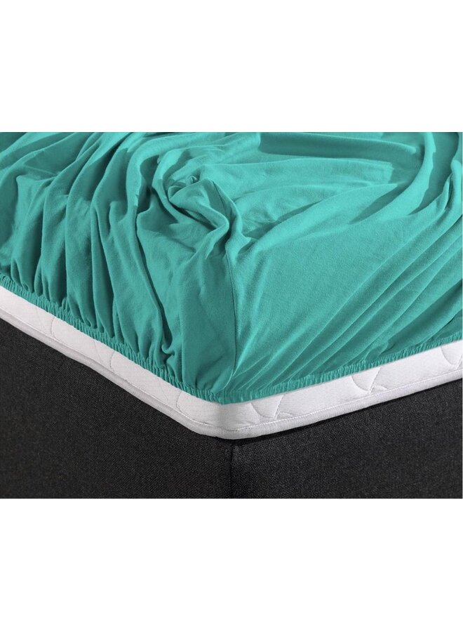 Dreamhouse Hoeslaken Turqoise - Dubbel Jersey