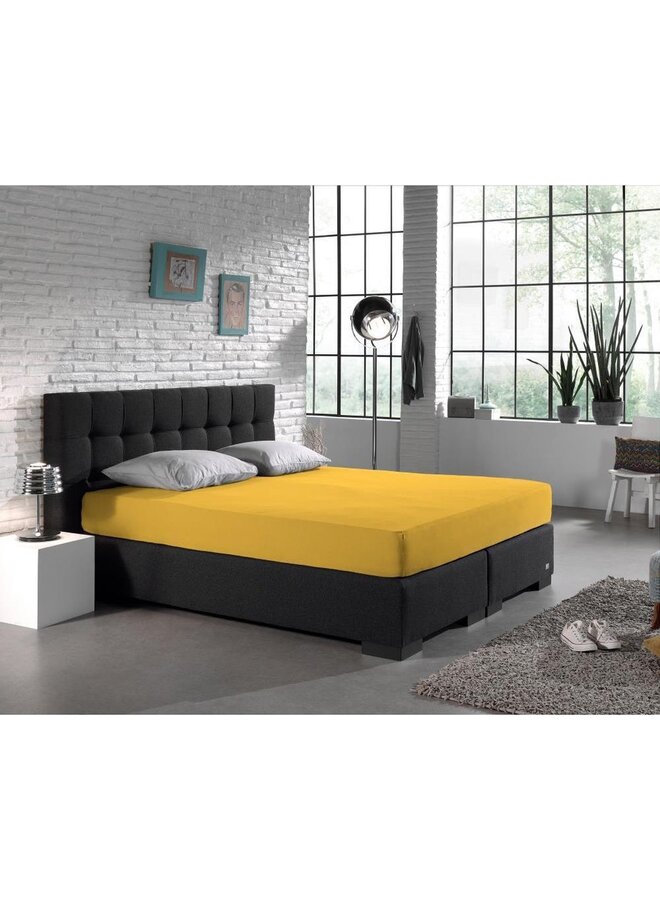 Hoeslaken Geel - Dubbel Jersey