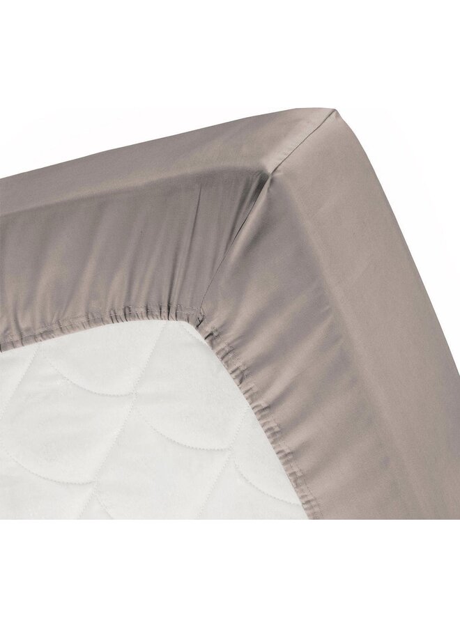 Cinderella Hoeslaken Splittopper Taupe - Flanel