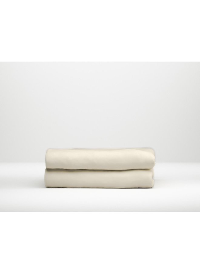 ZO! Home Hoeslaken Creme - Katoensatijn