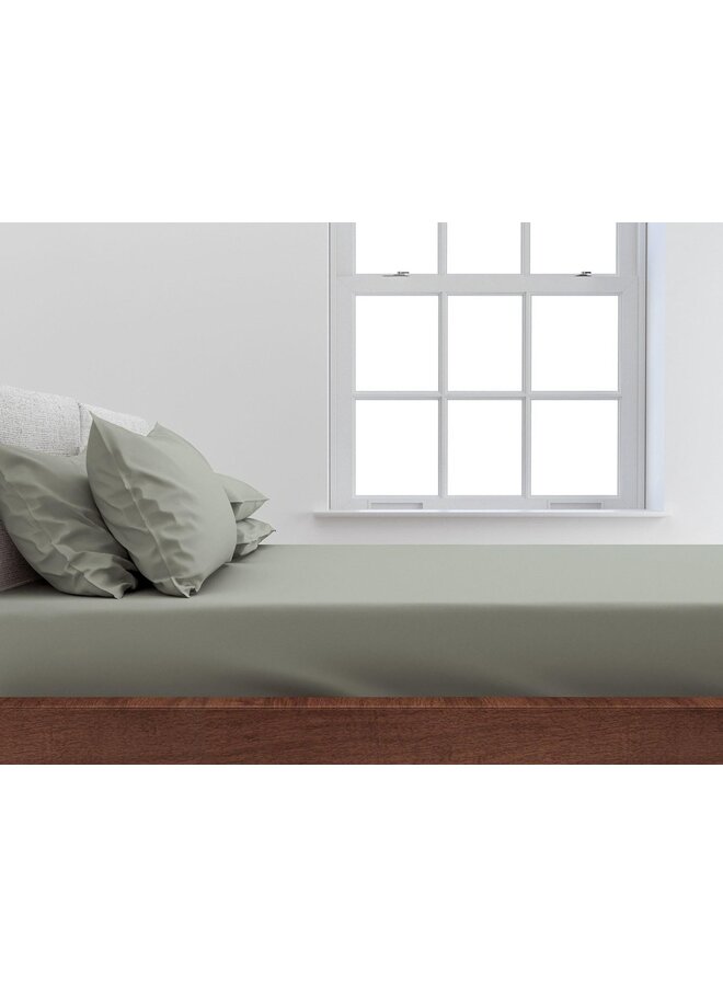 Satinado Hoeslaken Grijs - Katoensatijn