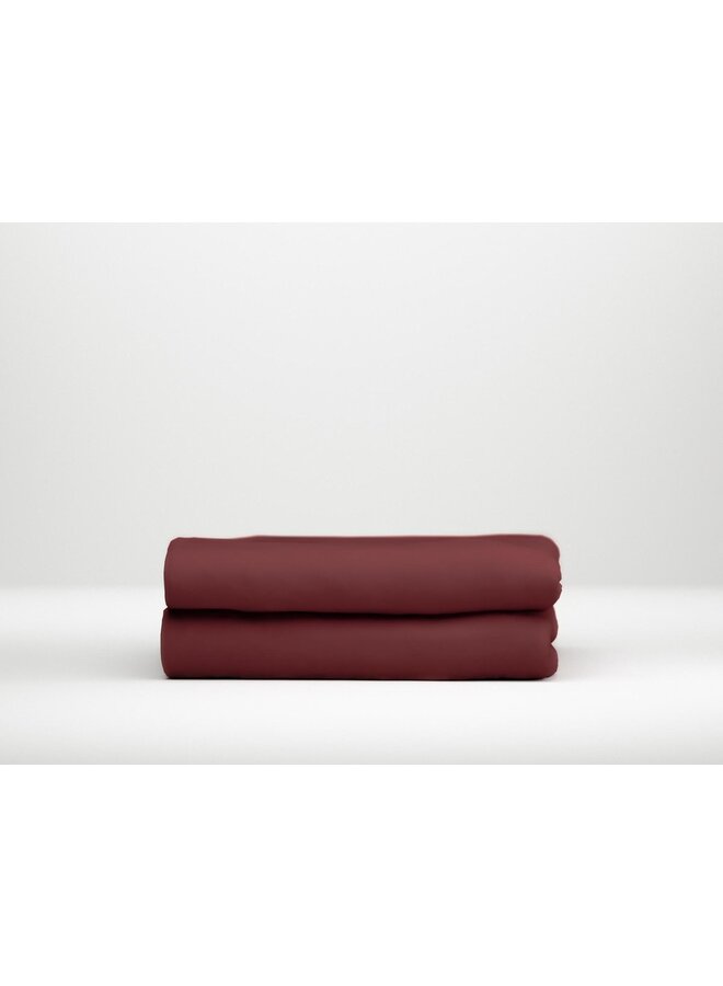 Satinado Hoeslaken Rood - Katoensatijn