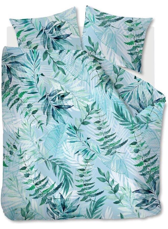 Dekbedovertrek Beleaf Me Blauw - Katoensatijn