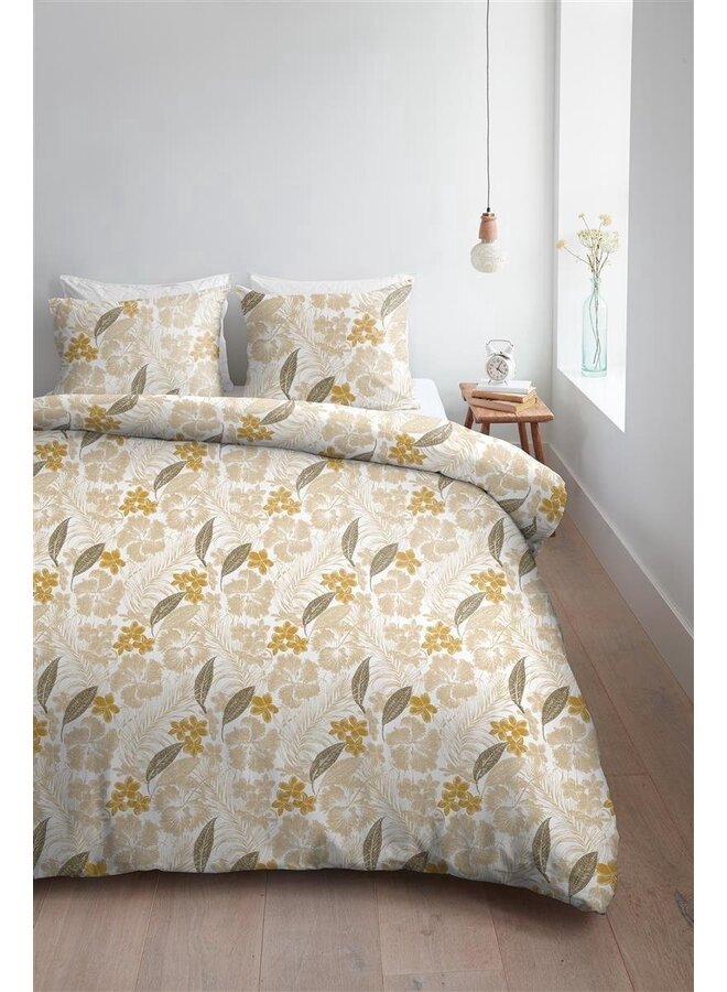 Ambiante Dekbedovertrek Gina Okergeel - Katoen