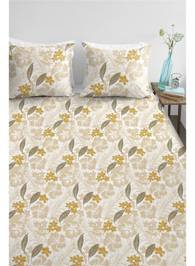 Ambiante Dekbedovertrek Gina Oker - Katoen