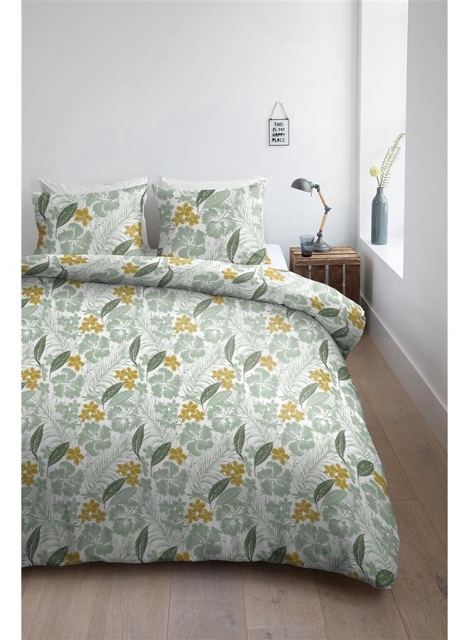 Ambiante Dekbedovertrek Gina Groen - Katoen