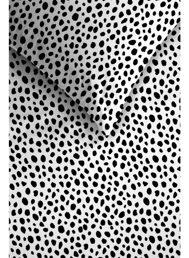 Ambiante Dekbedovertrek Harley Zwart/Wit - Katoensatijn