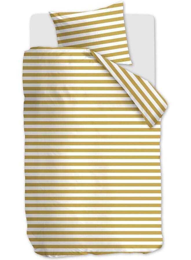 Ambiante Dekbedovertrek Orsin Geel - Katoensatijn